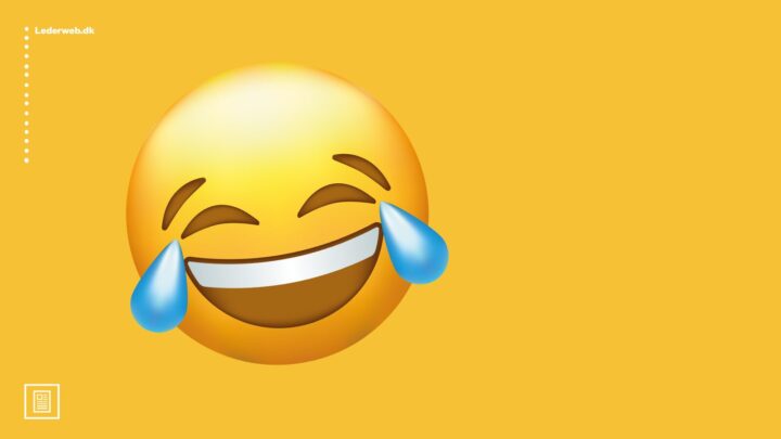 Grinende emoji med tårer.