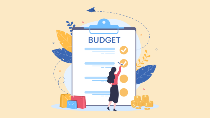 grafik af budget