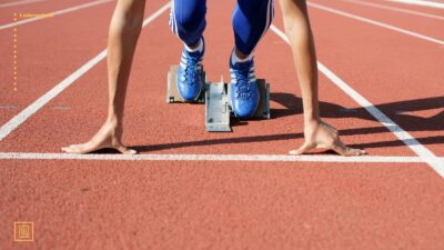 mand, der er klar til at løbe